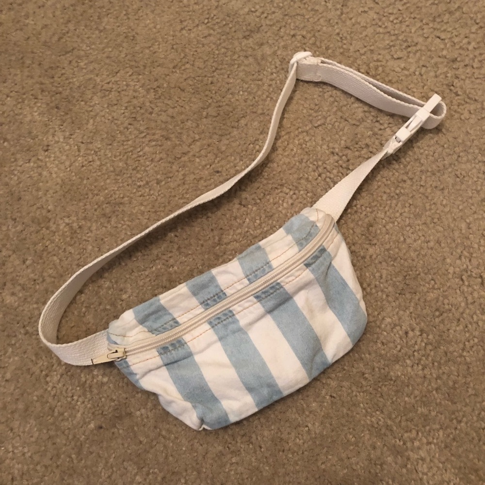 Striped fanny pack